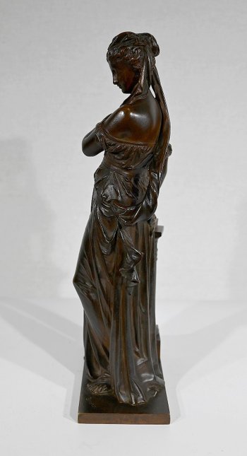 Bronze « Femme à l’Antique» d’E. Bouret – XIXe