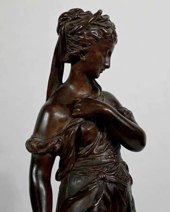 Bronze « Femme à l’Antique» d’E. Bouret – XIXe