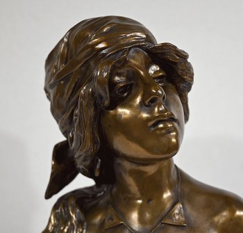 Bronze " Saïda " by E. Villanis - Early XXth century