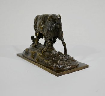 Bronze " The Goat and its Kid " - End of XIXth century