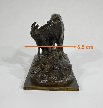 Bronze " The Goat and its Kid " - End of XIXth century