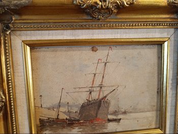 Marine - Oil on panel - Eugène Galien-Laloue (1854-1941)