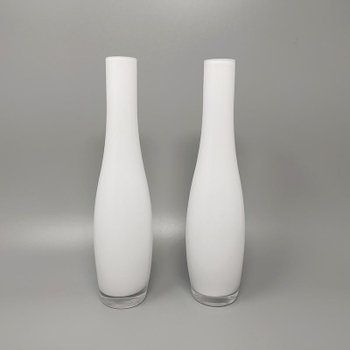 1970 Superbe paire de vases Dogi en verre de Murano. Fabriqué en Italie