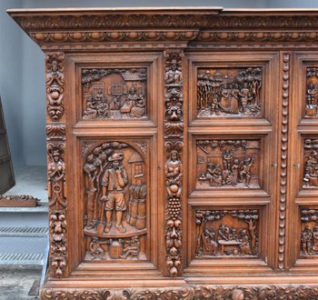 Exceptional Richly Carved Renaissance Wardrobe