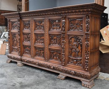 Exceptional Richly Carved Renaissance Wardrobe