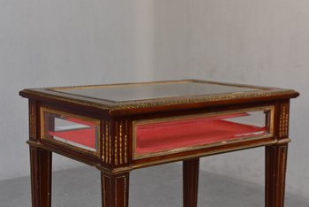             Mahogany Display Case Louis XVI period XIXth century