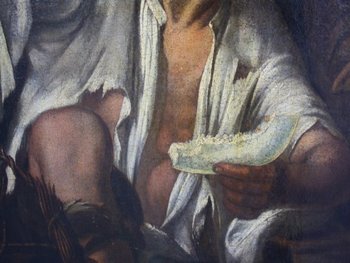 Olio su tela del XVII secolo Bottega di Murillo