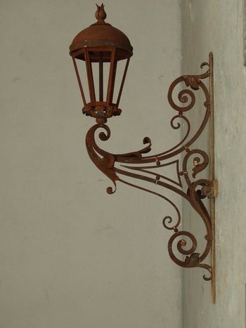 Regency Style Wrought Iron Lantern