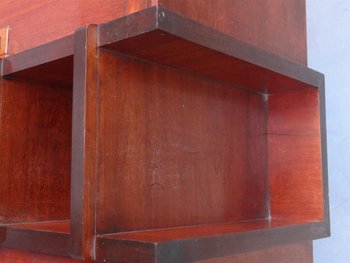 Mahogany Cubist Art Deco Style Sideboard