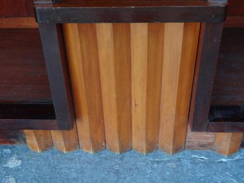 Mahogany Cubist Art Deco Style Sideboard