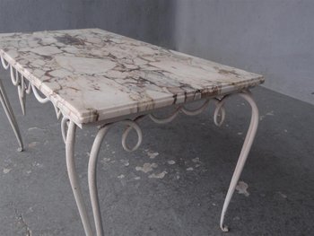 Wrought Iron Table 1940's From René Prou