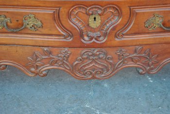 Louis XV period walnut chest of drawers