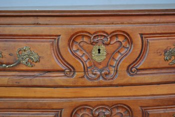 Louis XV period walnut chest of drawers