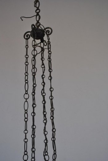 Wrought Iron Chandelier Dlg Brandt Art Deco 1930