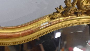 Mirror 182x124 Wood And Gilded Stucco Napoleon III period