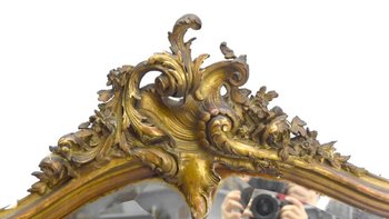 Mirror 182x124 Wood And Gilded Stucco Napoleon III period