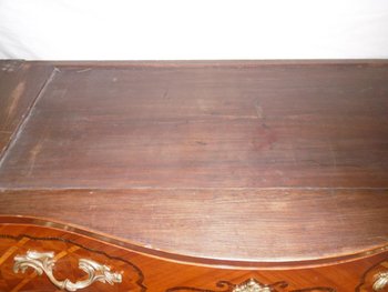 Inlaid Chest of 2 Drawers Louis XV Style