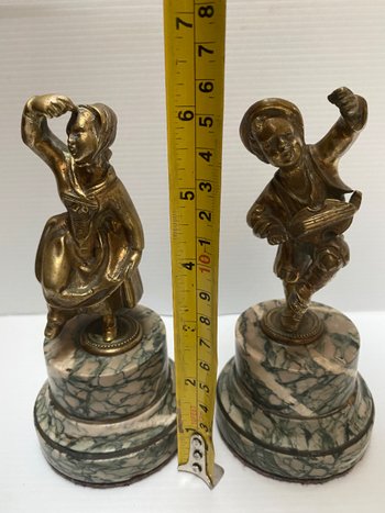 PAIR OF BRONZE SUBJECTS