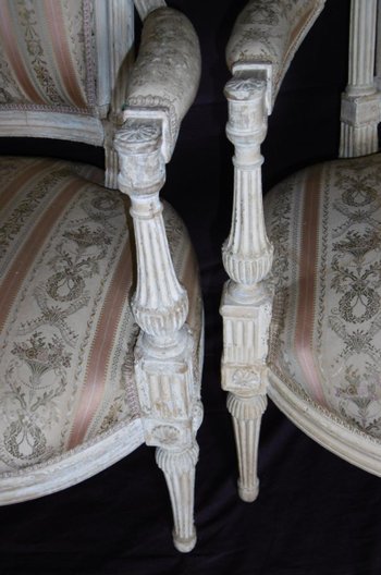 Paire De Fauteuils époque Louis XVI