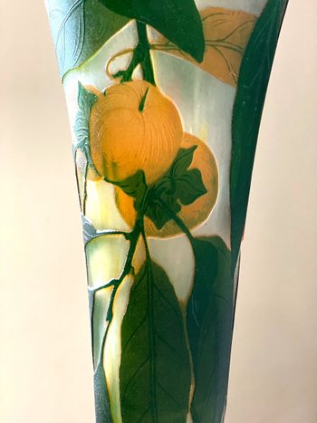 Vase Daum Art Nouveau Aux Kakis