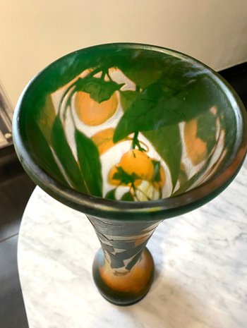 Vase Daum Art Nouveau Aux Kakis