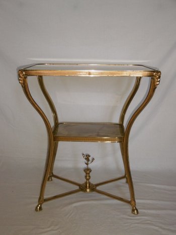 Gilded Bronze Pedestal Table