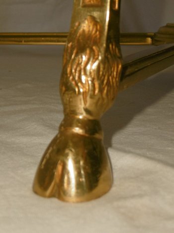 Gilded Bronze Pedestal Table