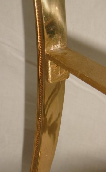 Gilded Bronze Pedestal Table