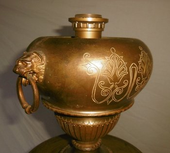 Lampada da terra in bronzo Napoleone III