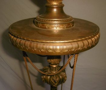 Lampada da terra in bronzo Napoleone III