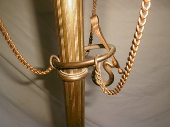 Lampada da terra in bronzo Napoleone III