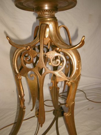 Lampada da terra in bronzo Napoleone III