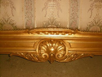 Vergoldetes Bett Louis XV