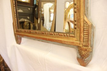 Miroir Style Louis XVI, Directoire Bois Doré 55 X 88 Cm