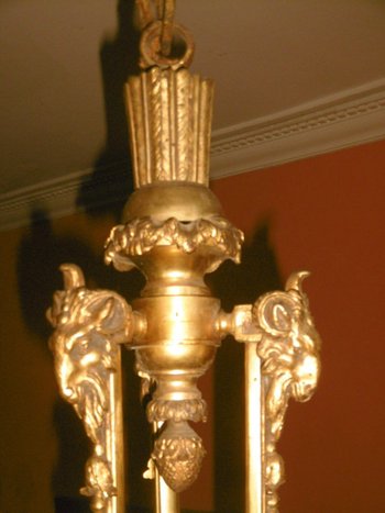 Lampadario Putti in bronzo