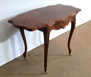 Rosewood salon table, Louis XV style, Napoleon III period - Mid 19th century