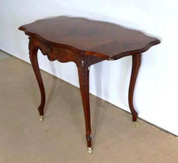 Rosewood salon table, Louis XV style, Napoleon III period - Mid 19th century