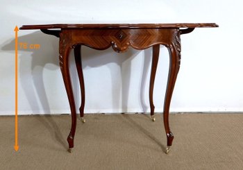 Rosewood salon table, Louis XV style, Napoleon III period - Mid 19th century