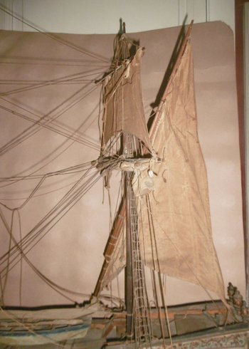 Model of a sailing ship 19th century