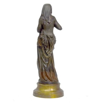 "'La liseuse'" by Carrier Belleuse gilt patinated bronze, late 19th century