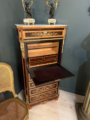 Napoleon III Period Marquetry Lady's Secretary About 1870