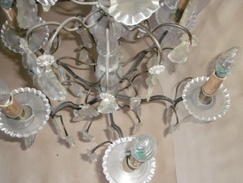 Lustre  Louis XV en cristal