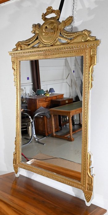 Miroir en Bois Doré, style Louis XVI – Fin XIXe