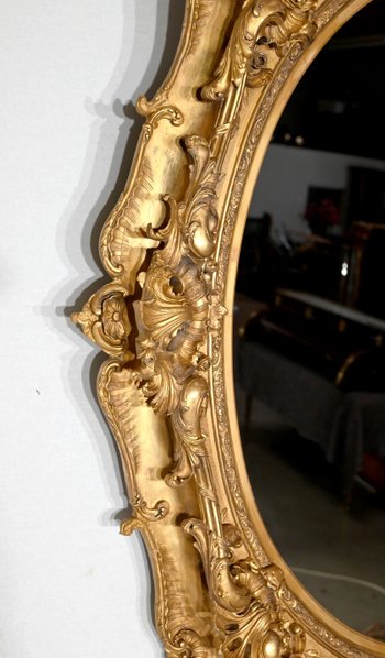 Important Miroir Louis XV – Fin XVIIIe