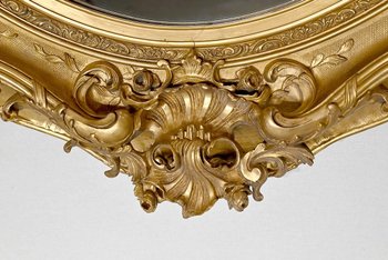 Important Miroir Louis XV – Fin XVIIIe