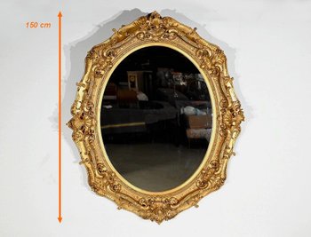 Important Miroir Louis XV – Fin XVIIIe