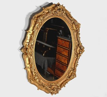 Important Miroir Louis XV – Fin XVIIIe