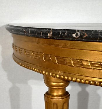 Console in Marble and Golden Wood, Louis XVI Style - Early 20th Century