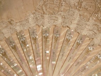 Fan signed 19th century