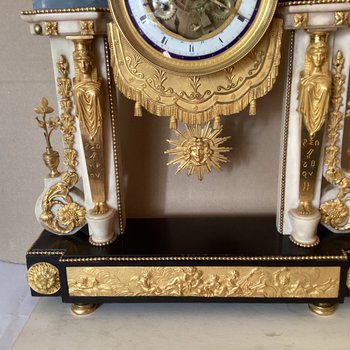 Louis XVI clock with dates signed